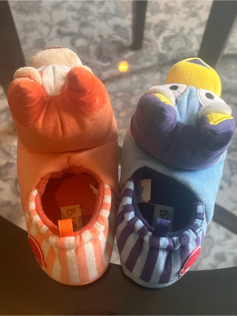 Bluey Slippers - Orange and Blue